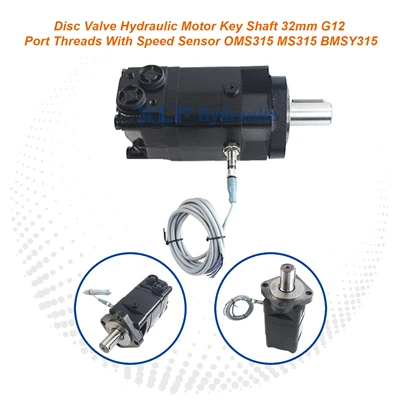 OMS315 BMSY315 Hydraulic Motor 32mm Key Shaft Speed Sensor